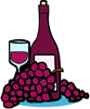 Wine bottle graphic
