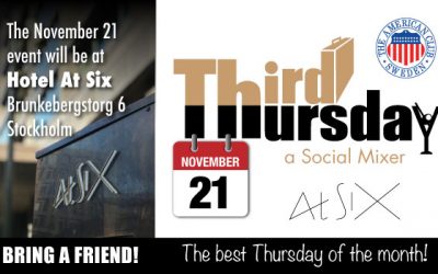 Third Thursday Mixer, Nov 21 @ Hotel At Six