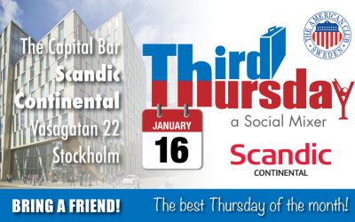 Third Thursday Mixer, Jan 16 @ Scandic Continental