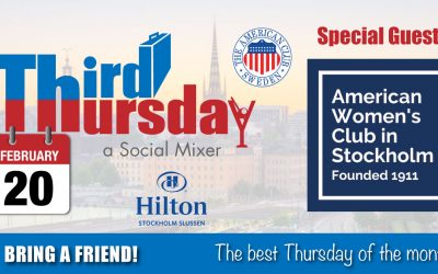 Third Thursday Mixer, Feb 20 @ Hilton Slussen