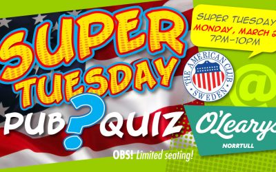 Super Tuesday Pub Quiz, March 2